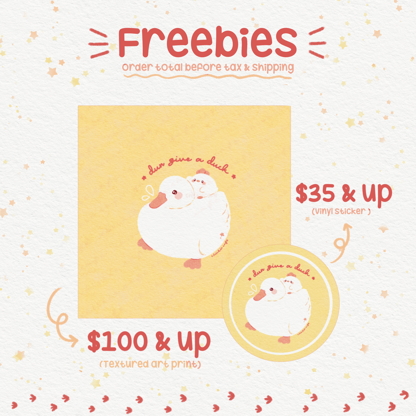JULY FREEBIES Dun Give a Duck Sticker + Sticker Print Set