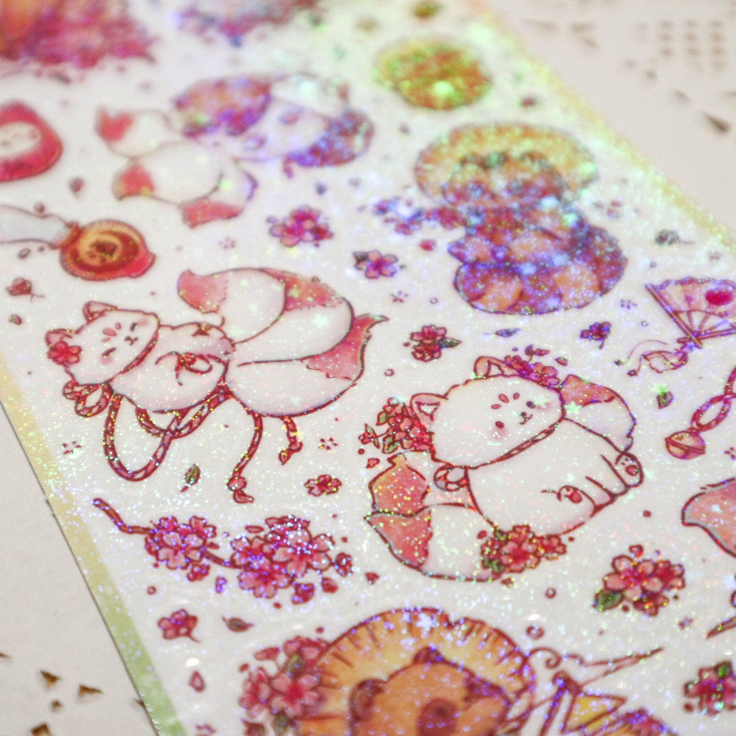 Tanuki & Kitsune Sticker Sheet
