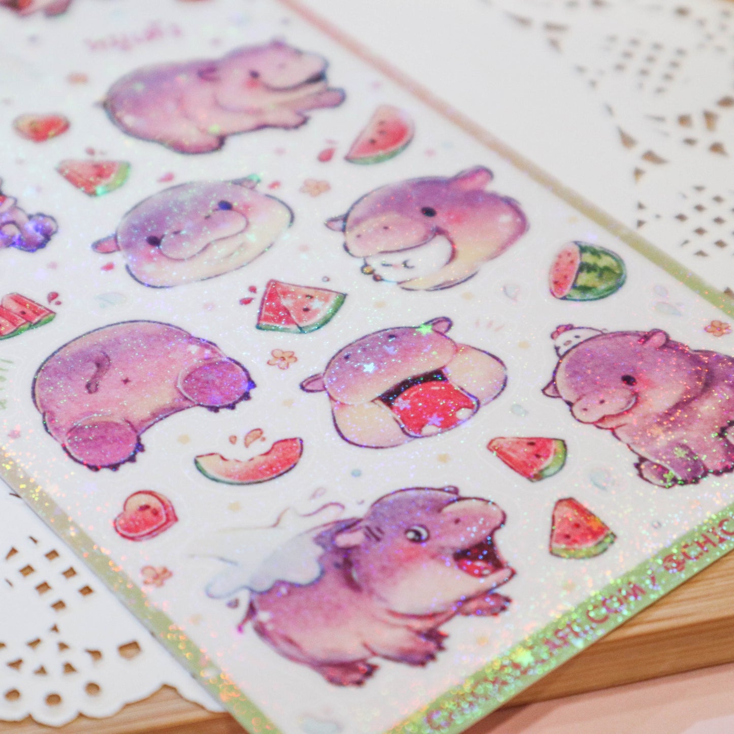 Bouncy Pork Sticker Sheet