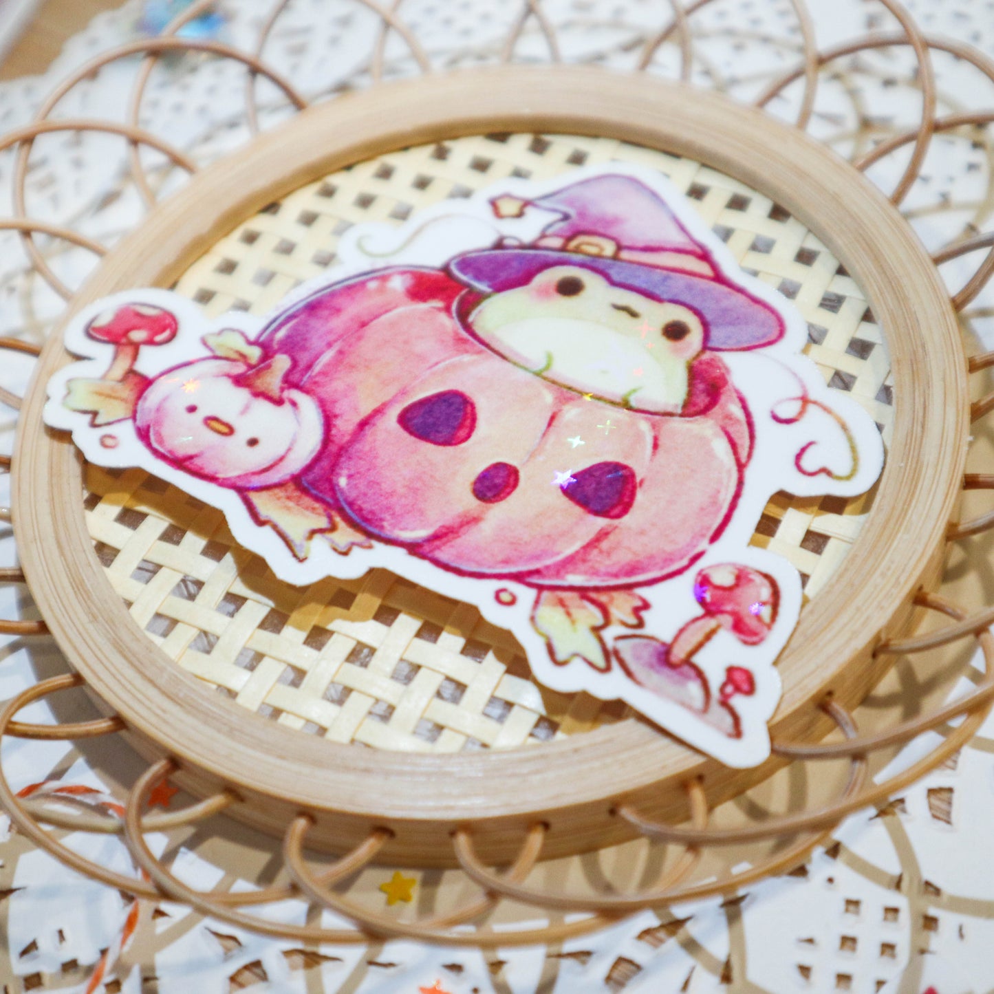 Chick or Treat Sticker Set - Velvet Vinyl