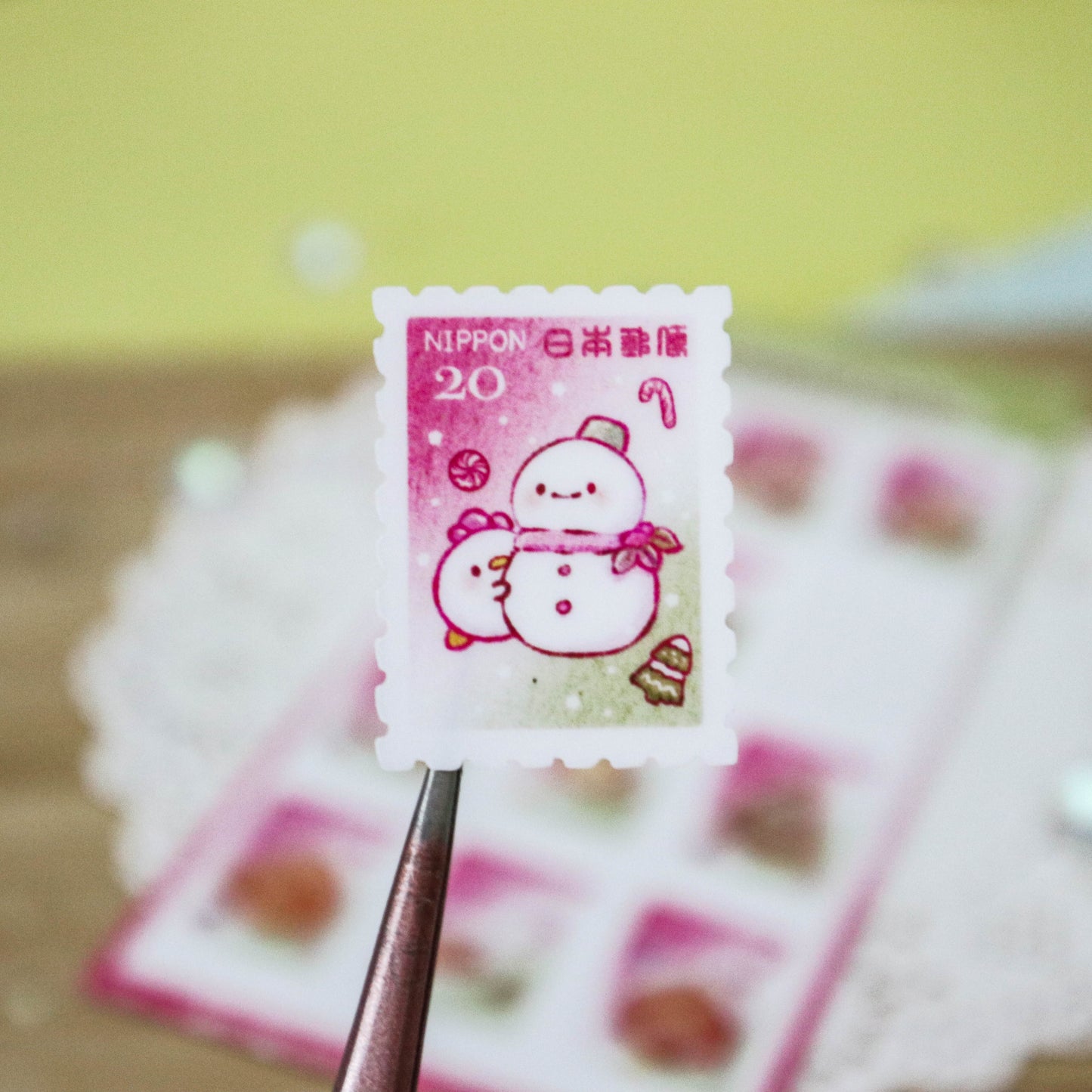 Gingerbear Stamps Sticker Sheet