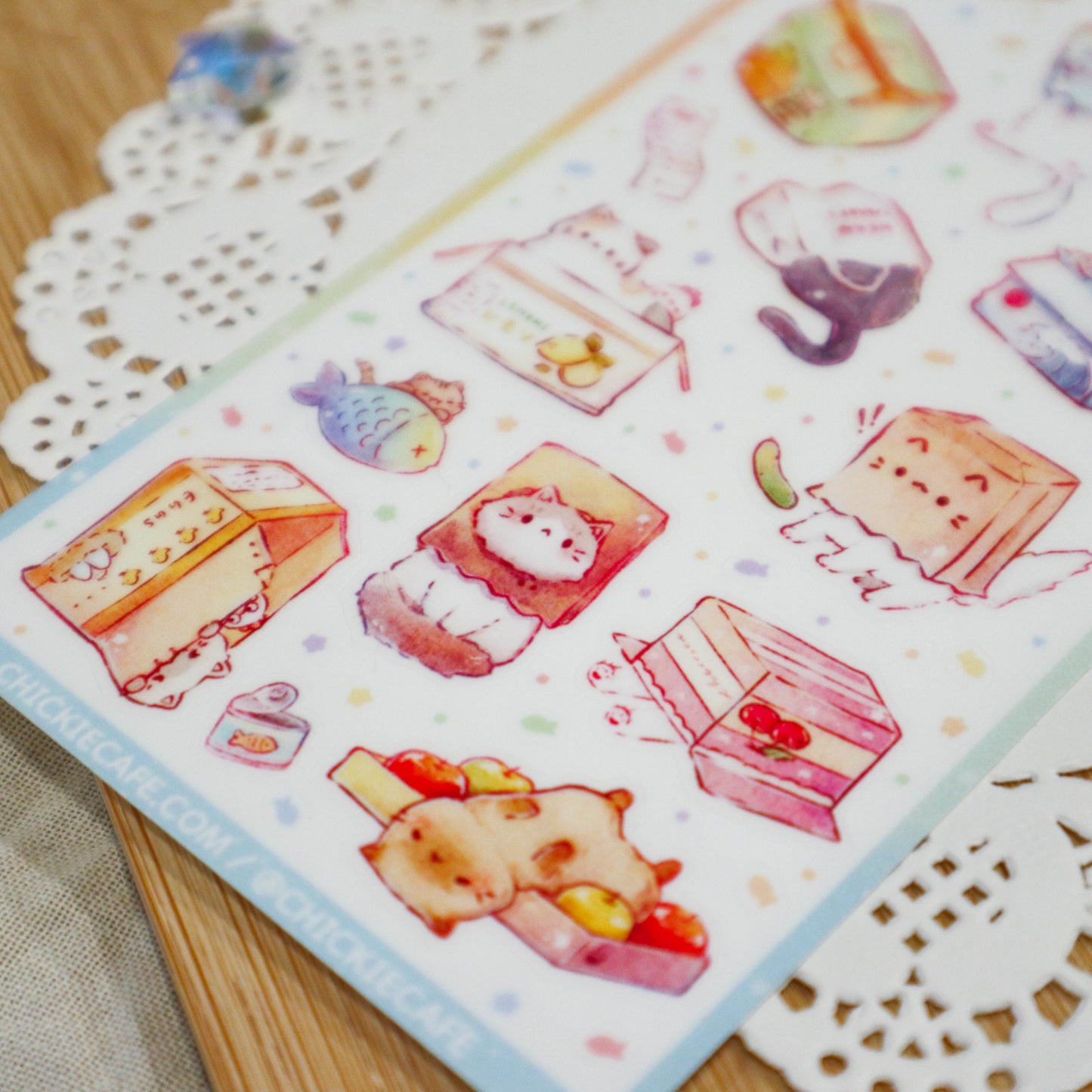 Neko Mart Sticker Sheet