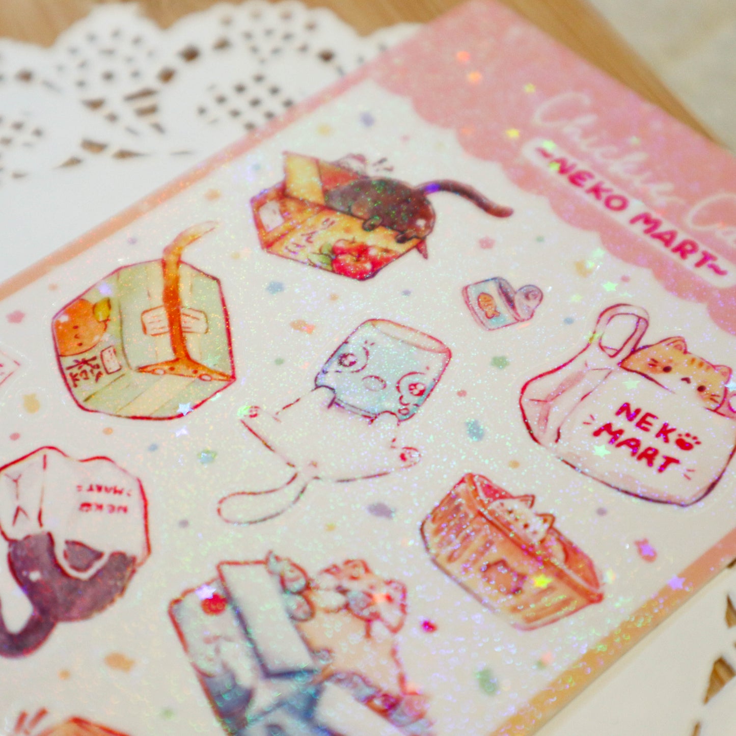 Neko Mart Sticker Sheet