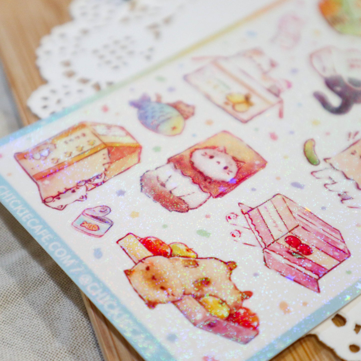 Neko Mart Sticker Sheet