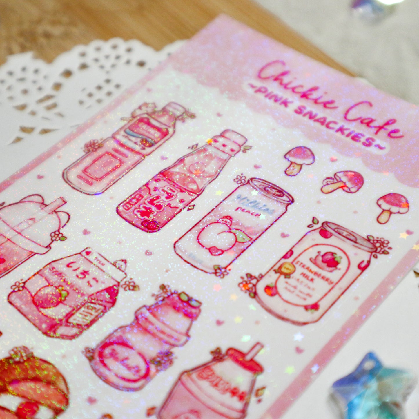 Pink Snackies Sticker Sheet