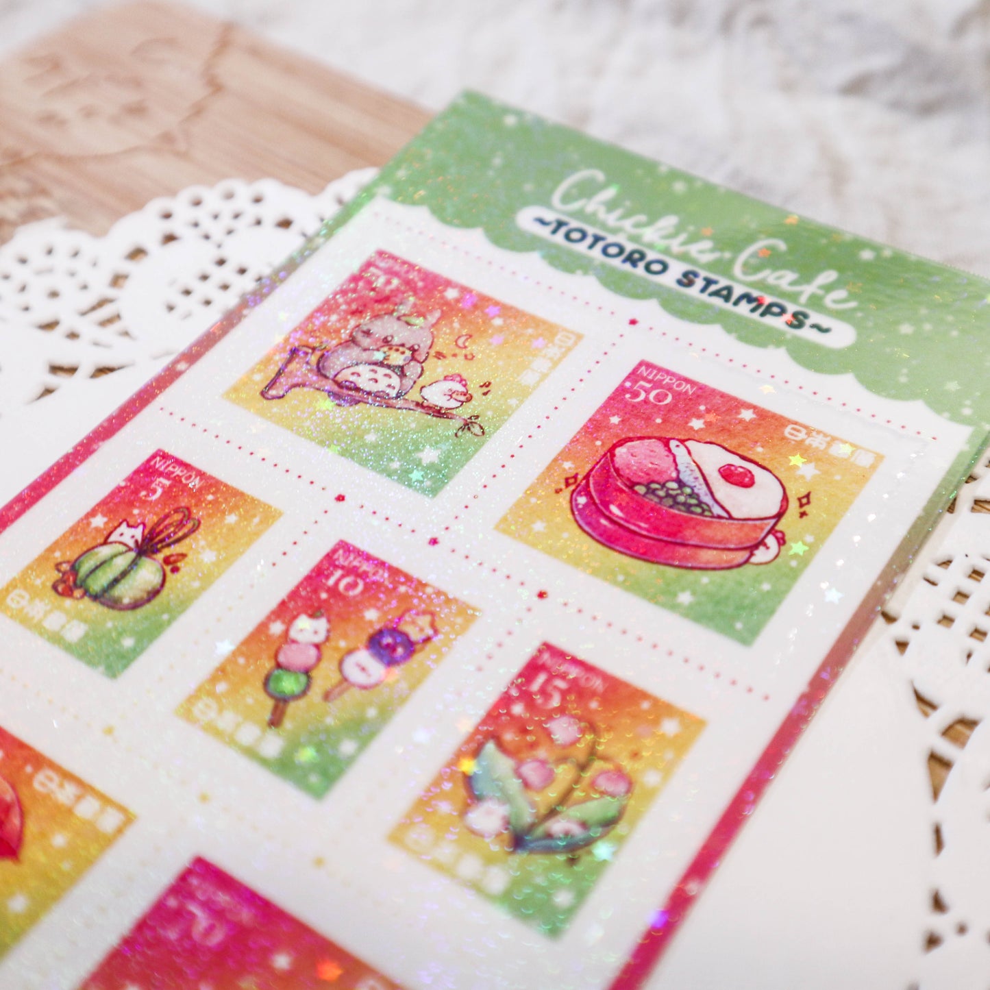 Totoro Stamps Sticker Sheet