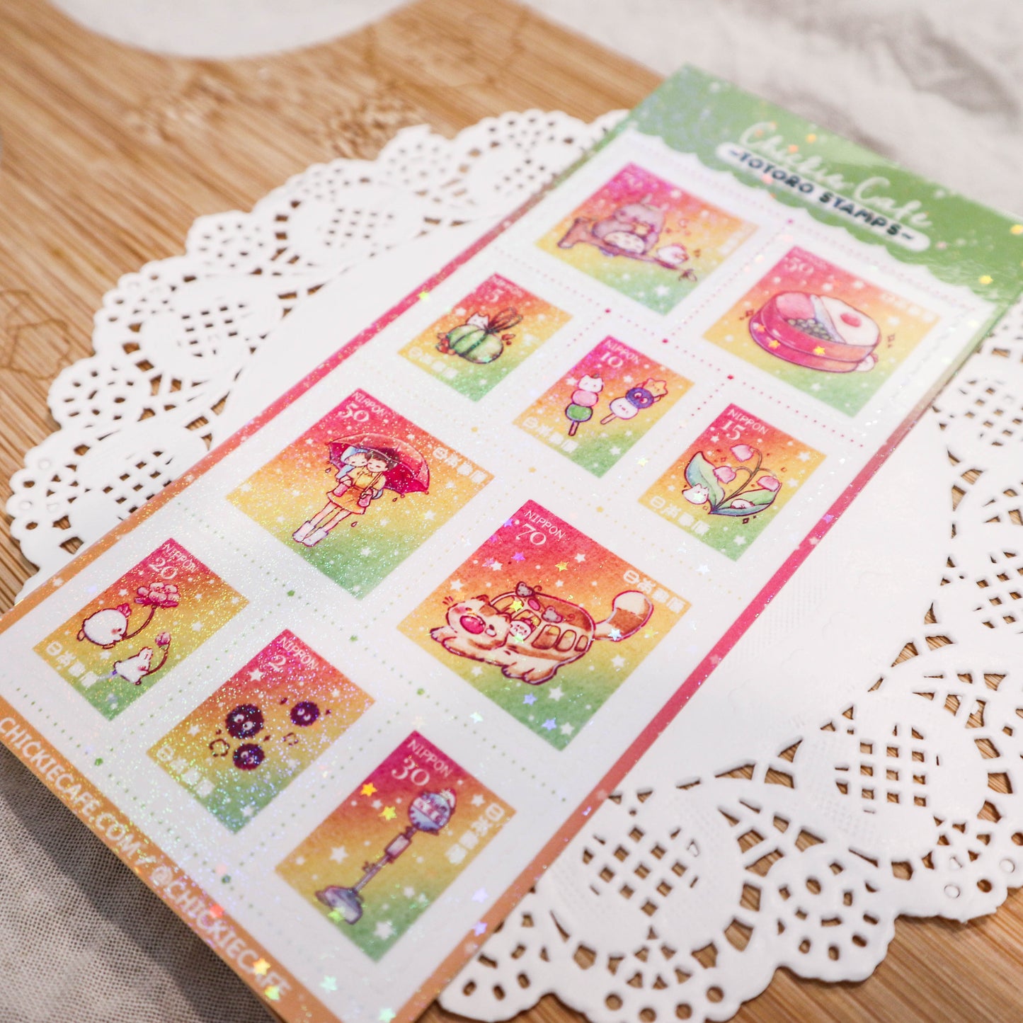 Totoro Stamps Sticker Sheet