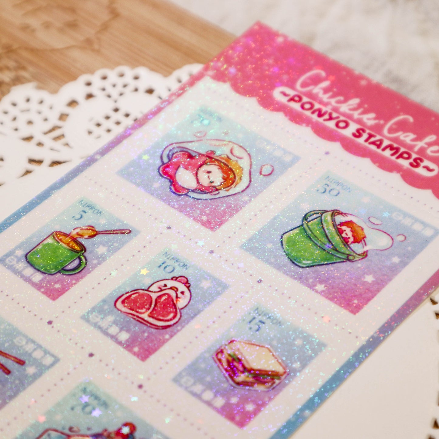 Ponyo Stamps Sticker Sheet