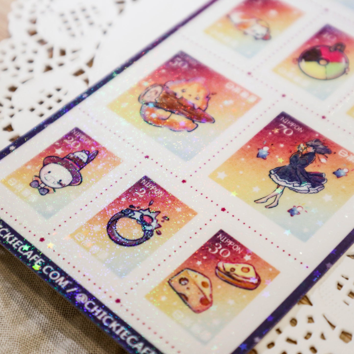 Howl's Moving Castle Stamps Sticker Sheet