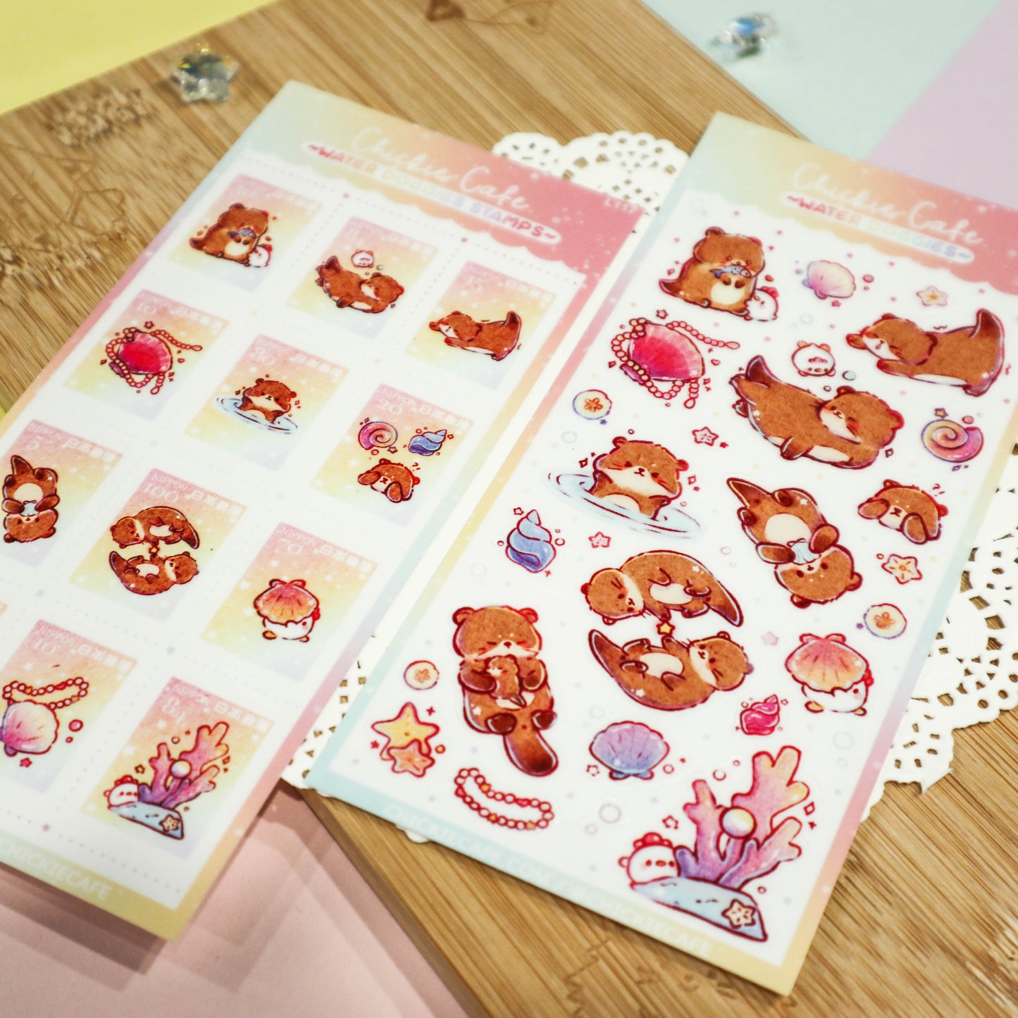 Water Doggies Stamps Sticker Sheet