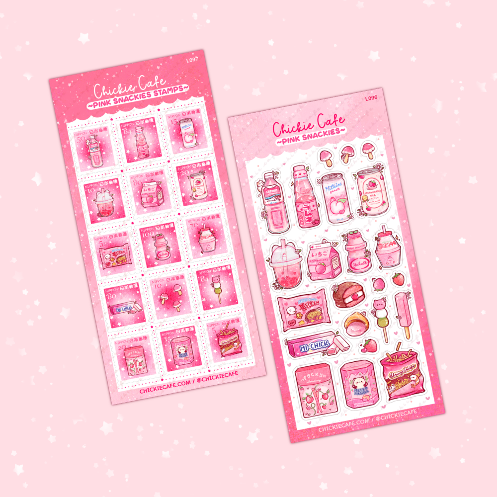 Pink Snackies Sticker Sheet