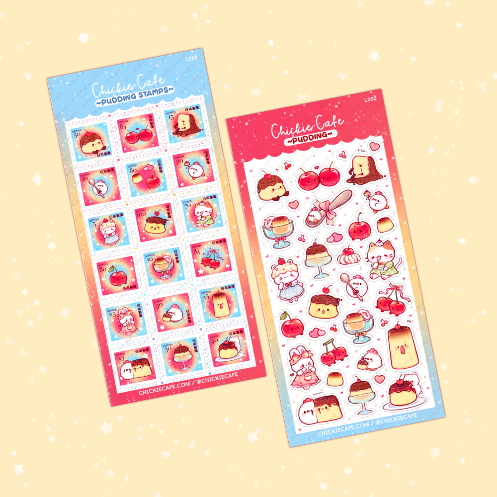 Pudding Stamps Sticker Sheet