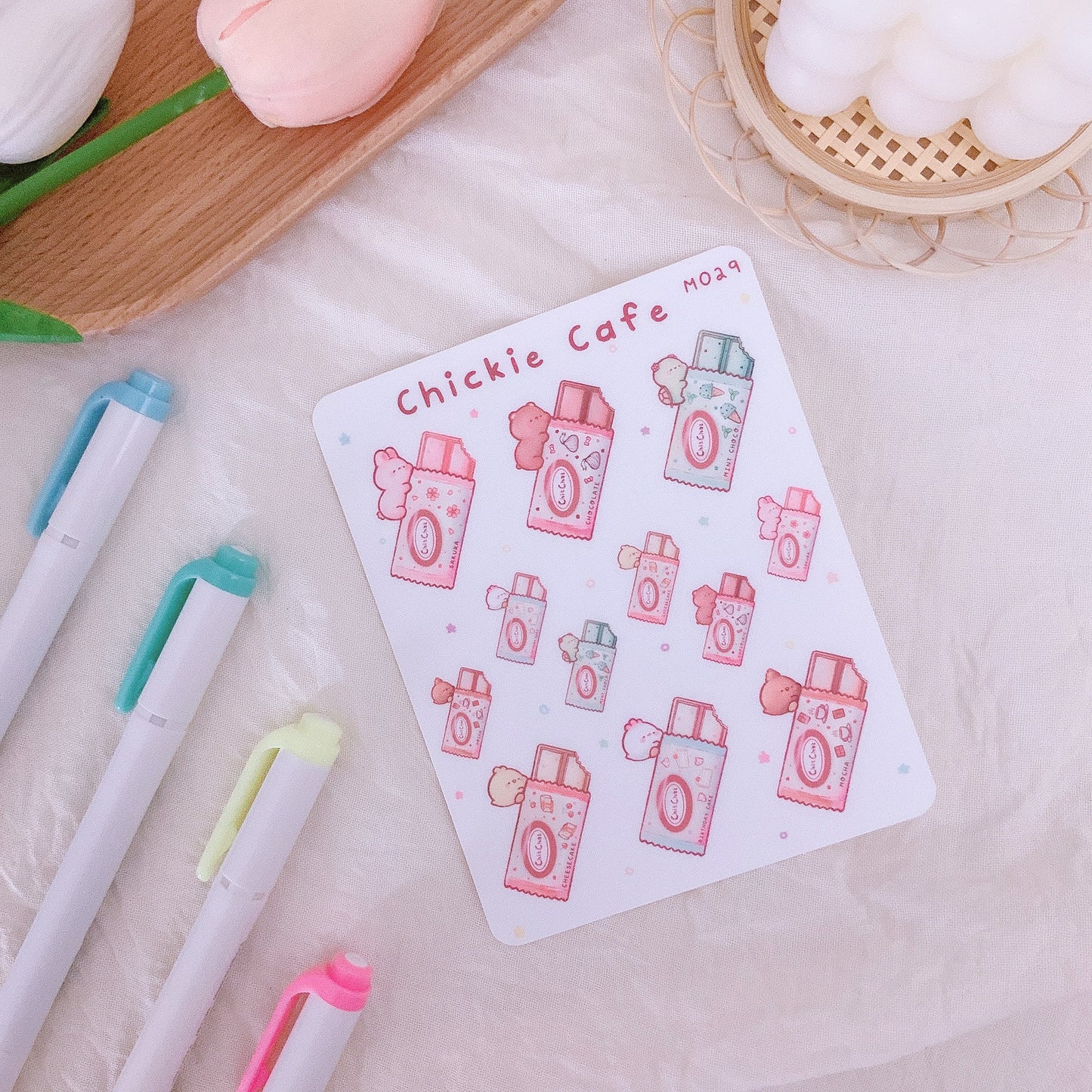 ChitChat Chickie Snacks Sticker Sheet