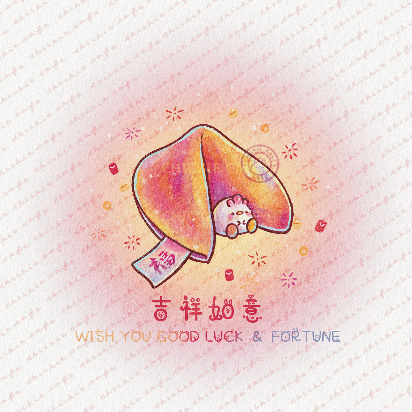 Fortune Chickie Sticker Set (Velvety Vinyl)