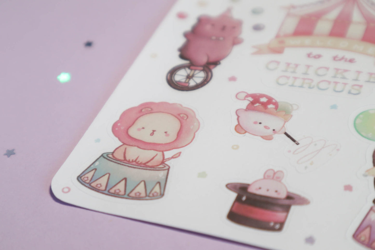 Chickie Circus Sticker Sheet