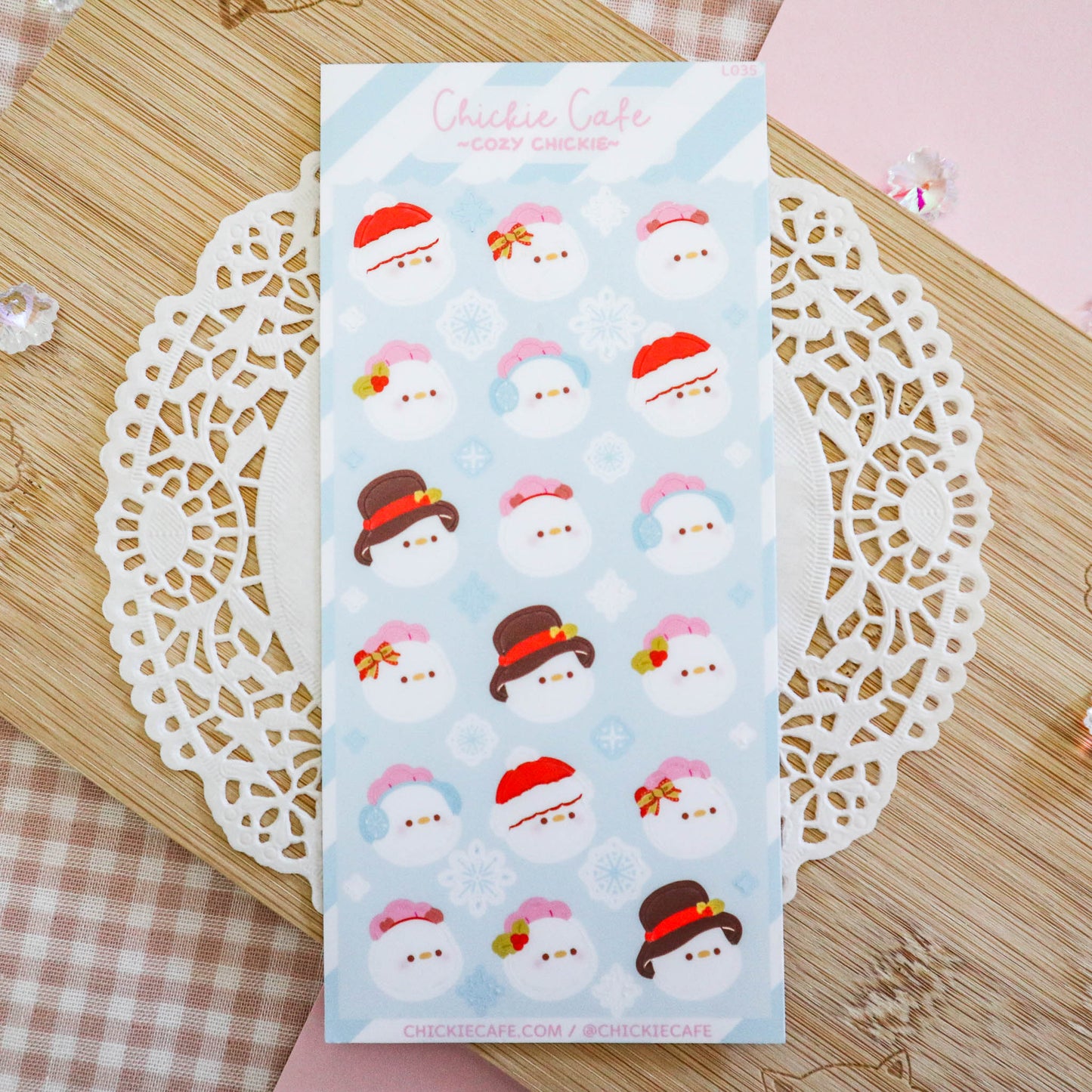Cozy Chickie Sticker Sheet