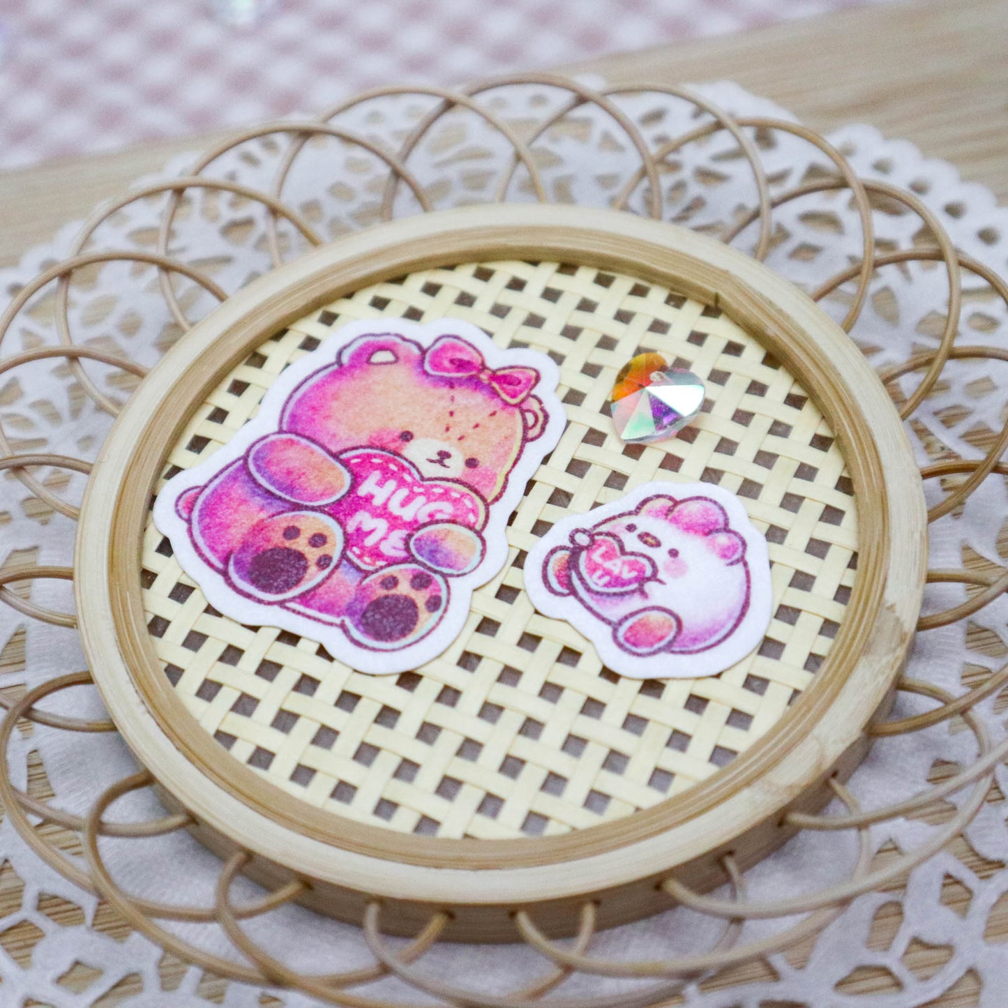 Hug Me & Lav U Sticker