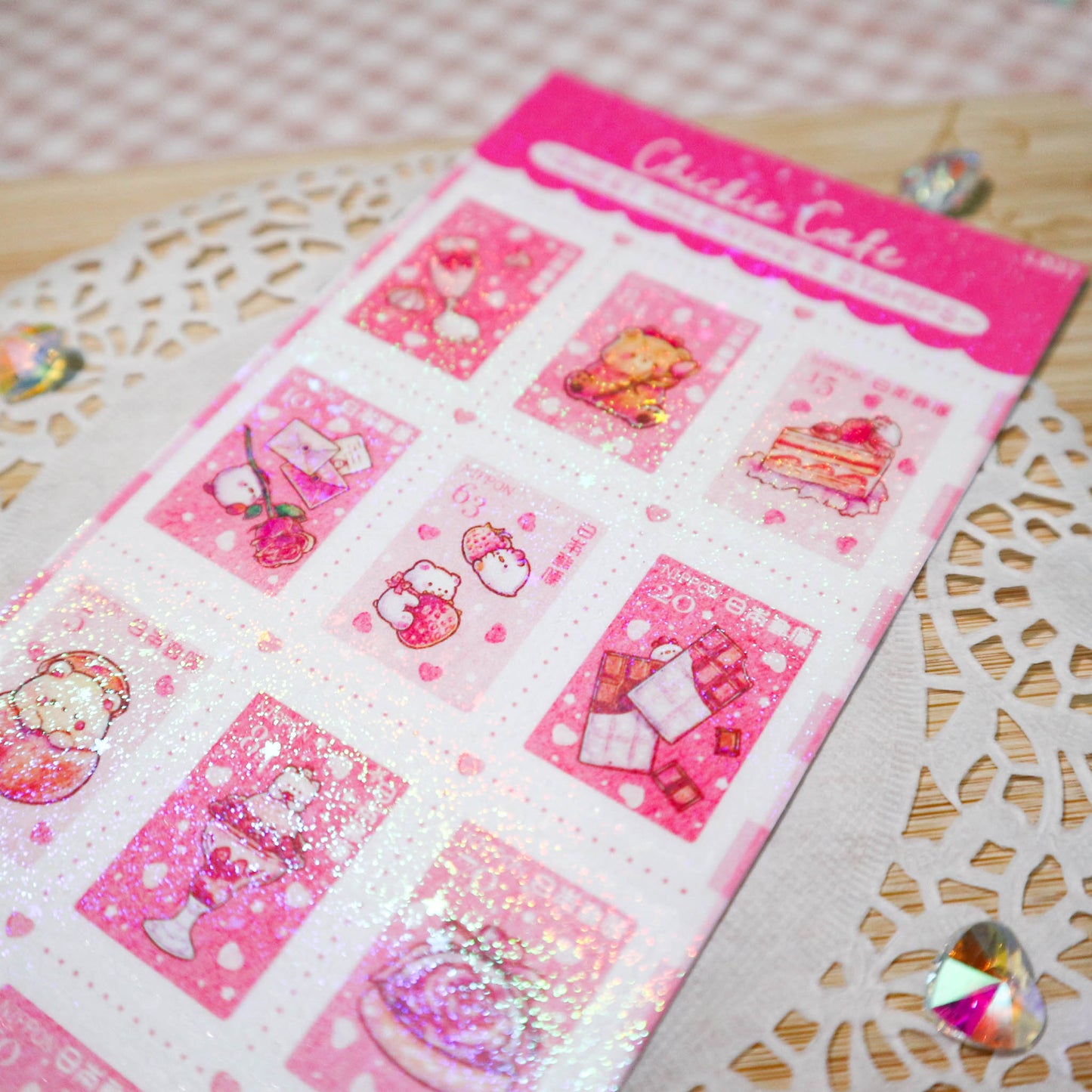 Sweet Valentine's Stamps Sticker Sheet