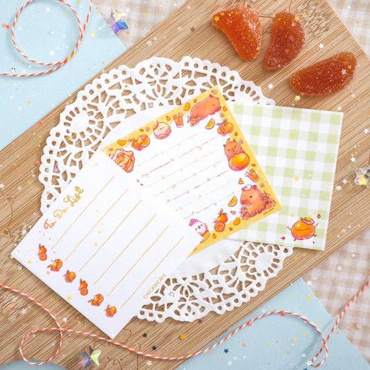 Orange Cuties Memo Sheets Digital Download