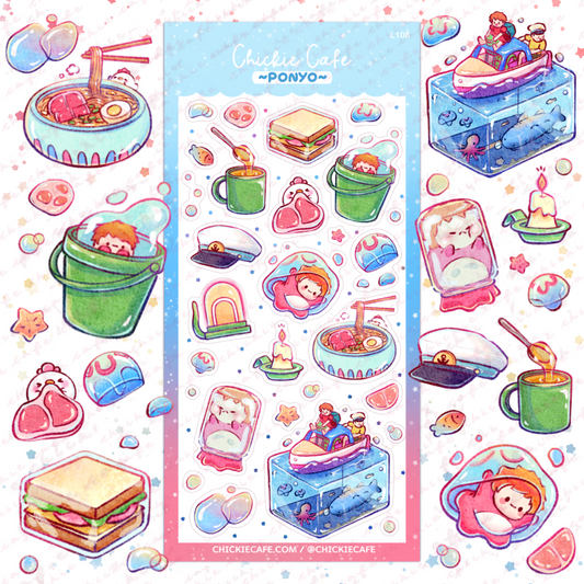 Ponyo Sticker Sheet
