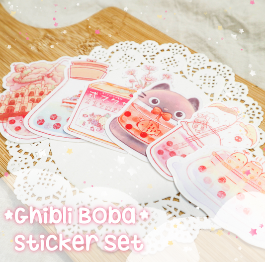 LIMITED EDITION - Ghibli Boba Sticker Set