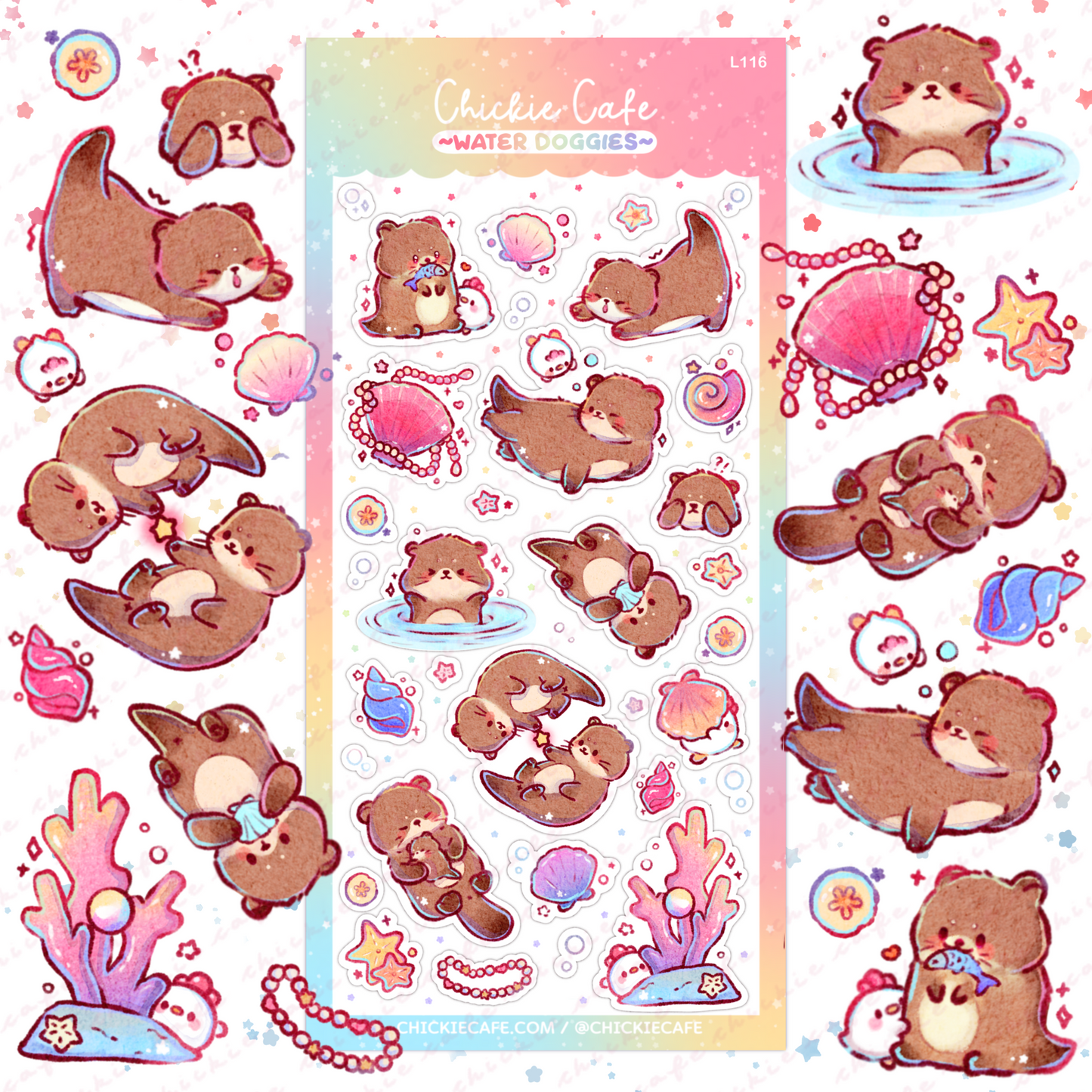 Water Doggies Sticker Sheet