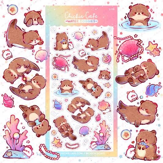 Water Doggies Sticker Sheet