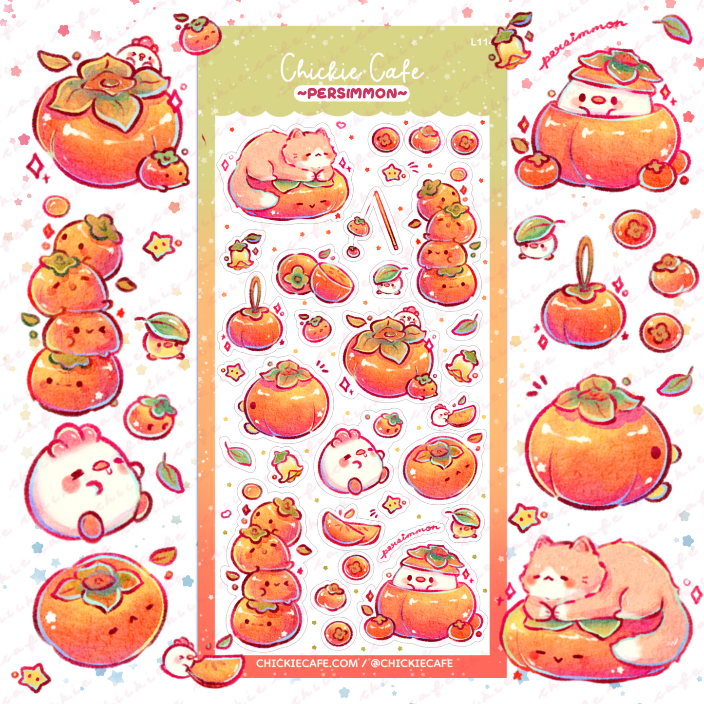 Persimmon Sticker Sheet