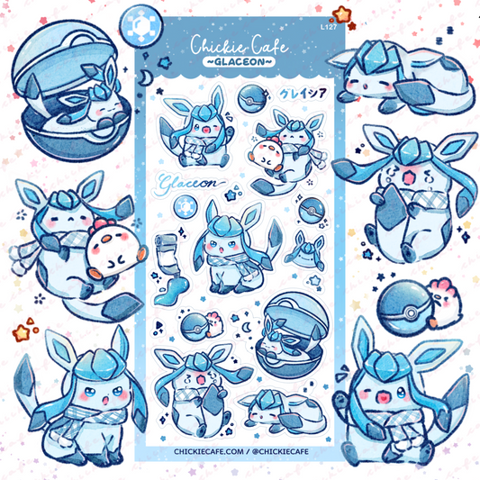 Glaceon Sticker Sheet