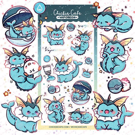 Vaporeon Sticker Sheet