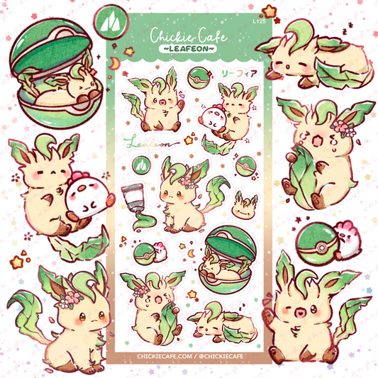 Leafeon Sticker Sheet
