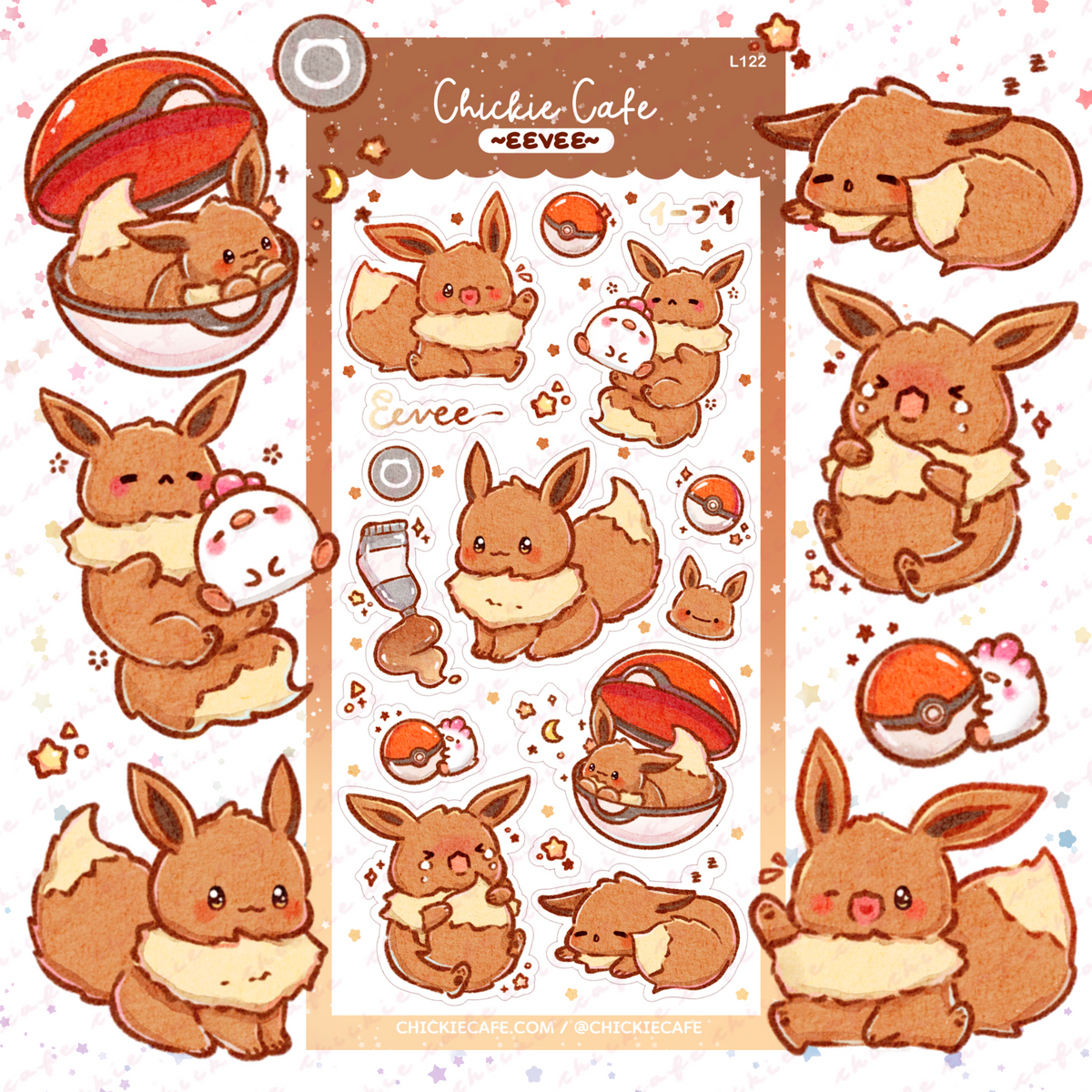 Eevee Sticker Sheet