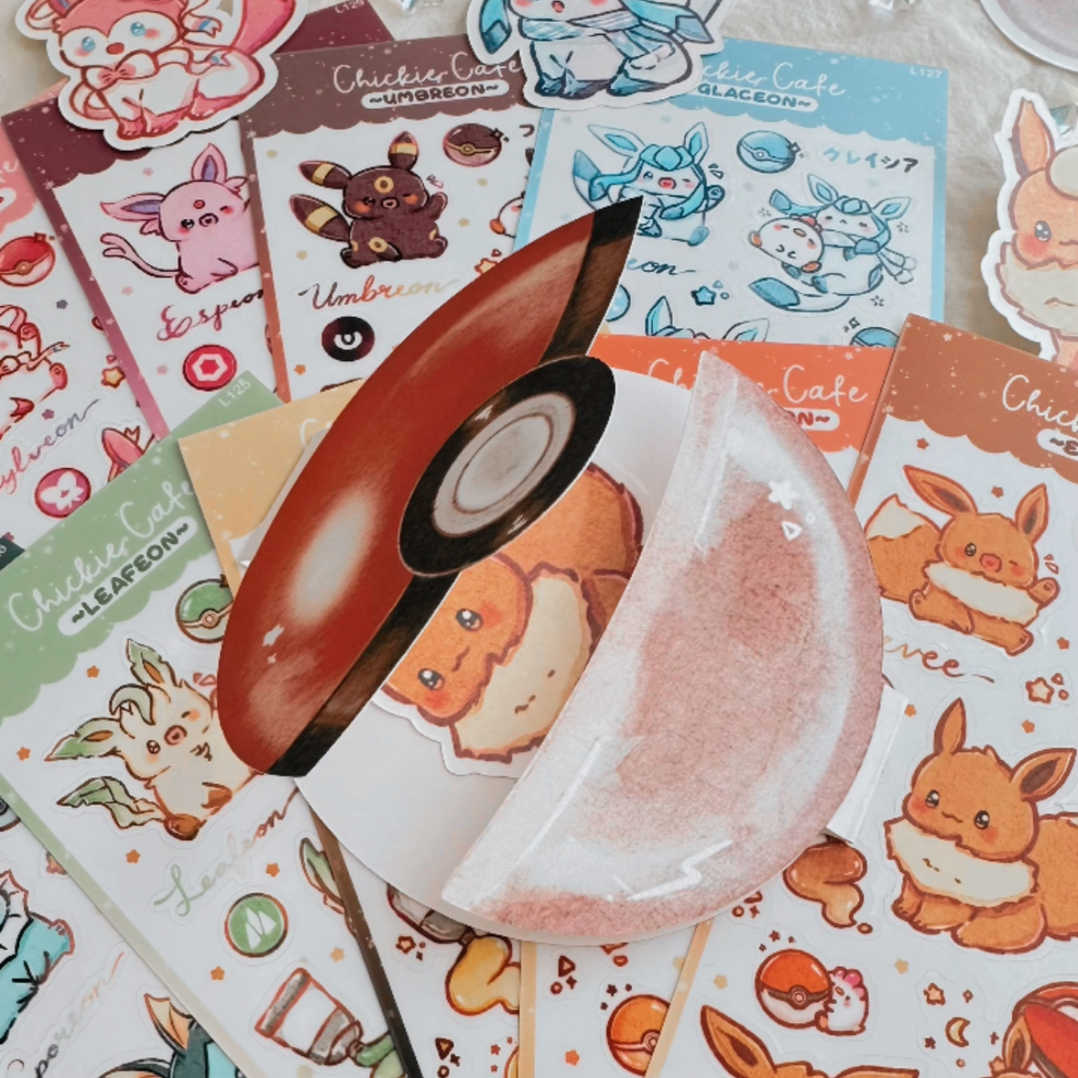 Gotta Catch 'Em All Eeveelutions Sticker Set