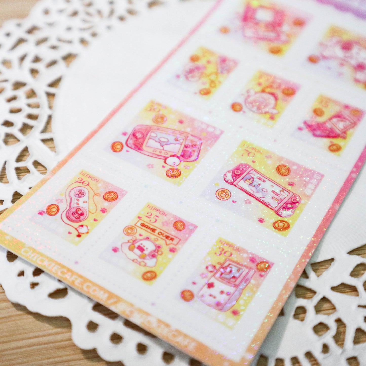 Let's Chickie Up Stamps Sticker Sheet