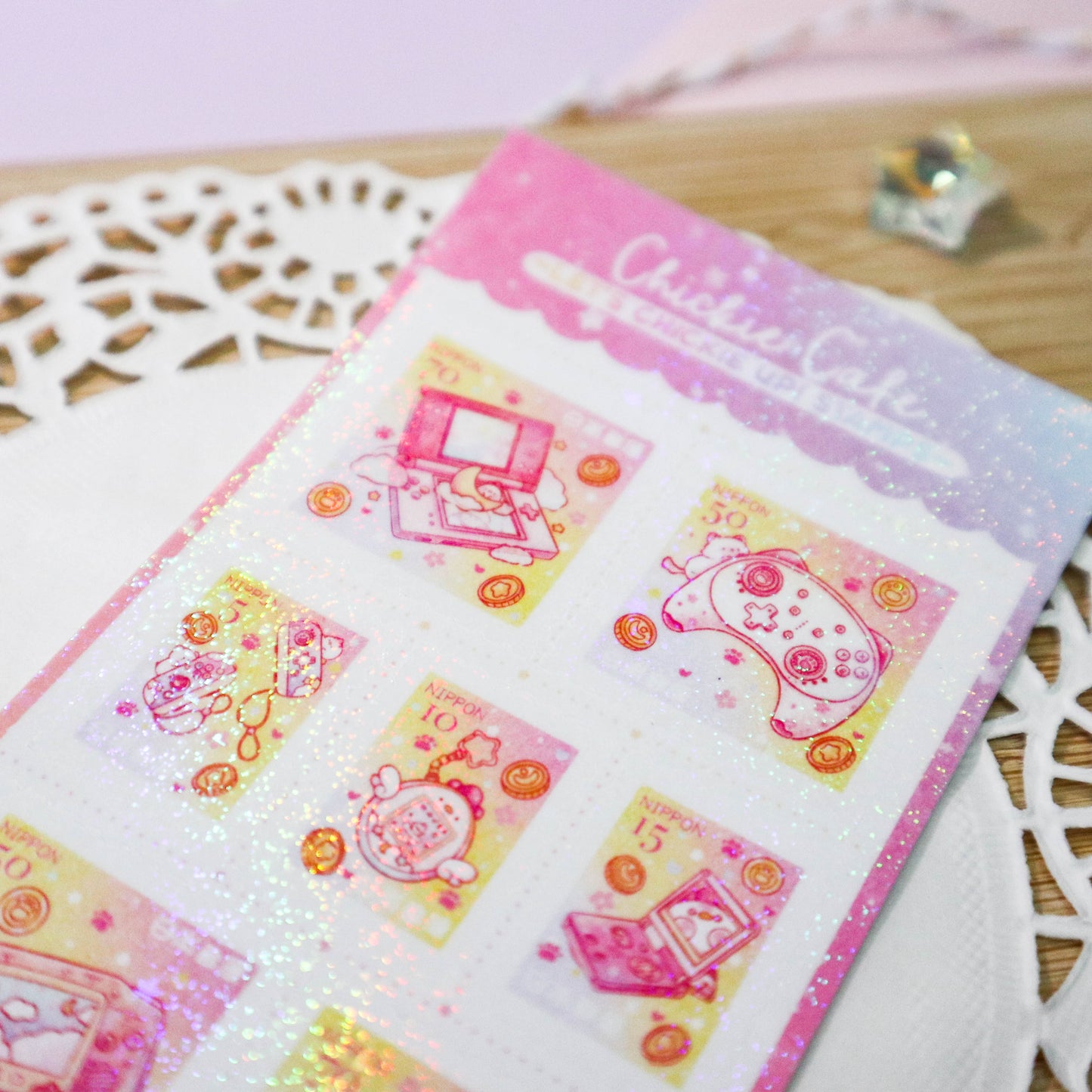 Let's Chickie Up Stamps Sticker Sheet