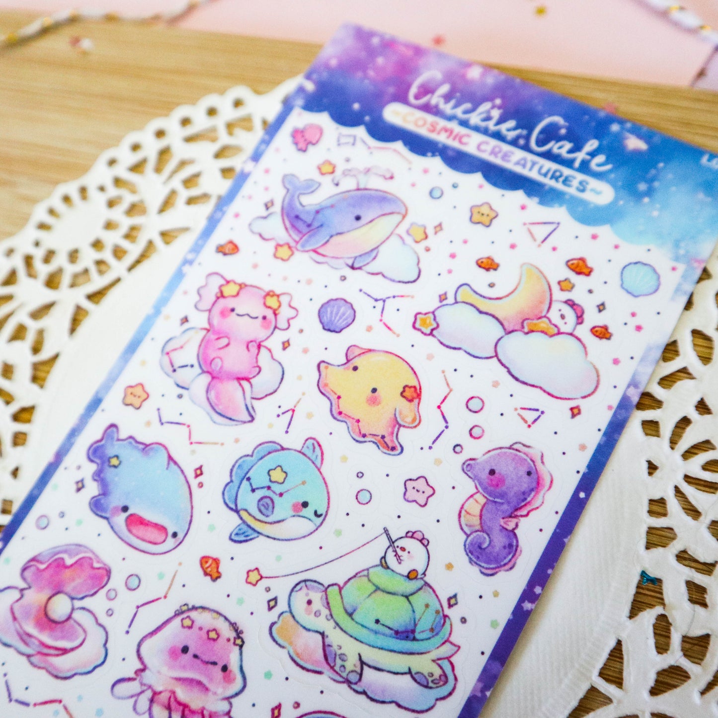 Cosmic Creatures Sticker Sheet