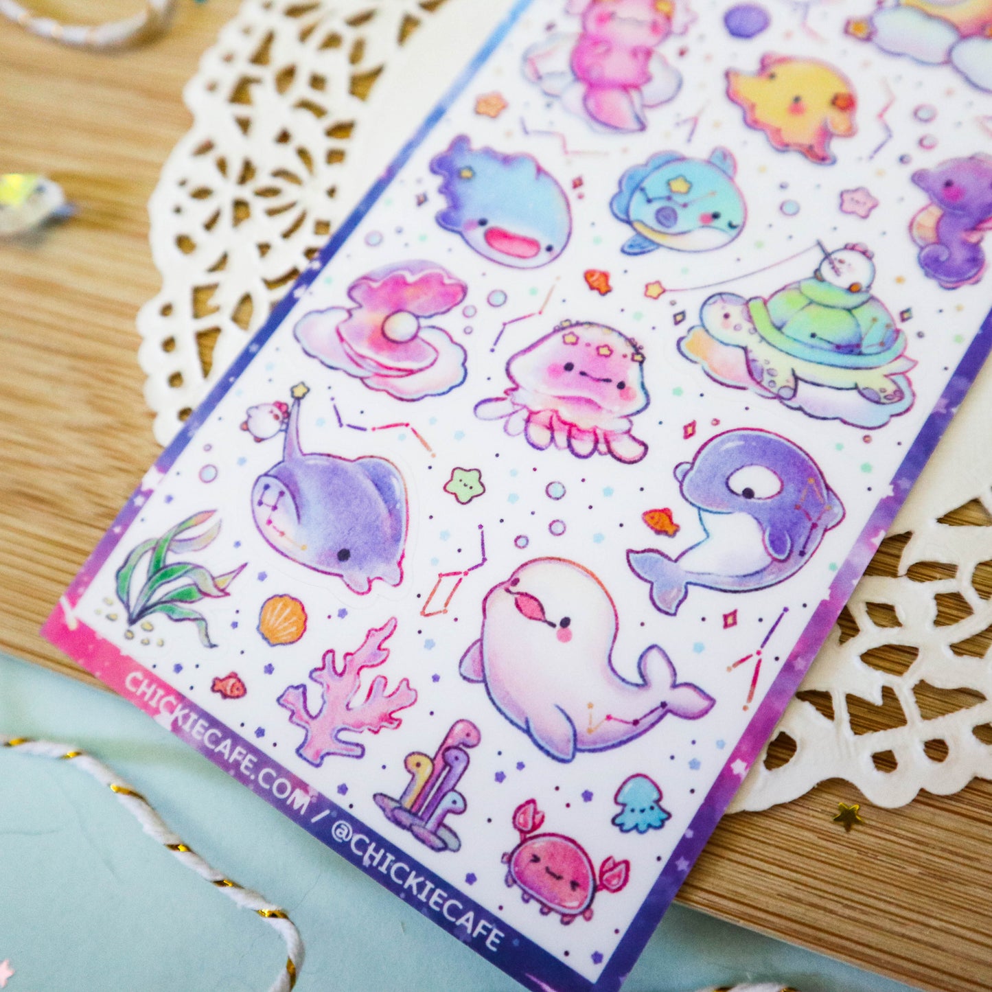 Cosmic Creatures Sticker Sheet