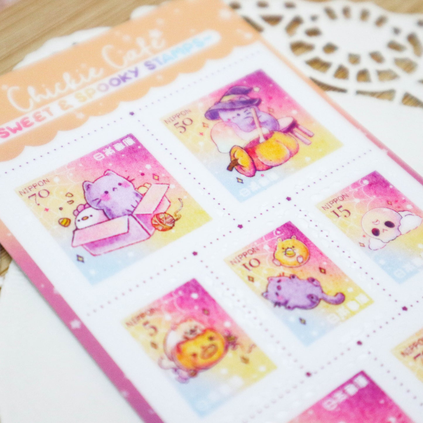 Spooky & Sweet Stamps Sticker Sheet