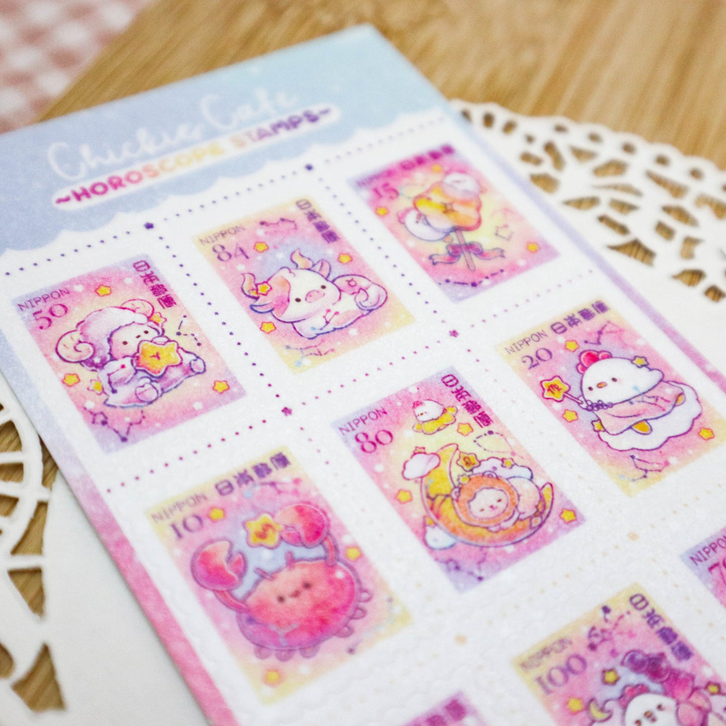 Horoscope Stamps Sticker Sheet