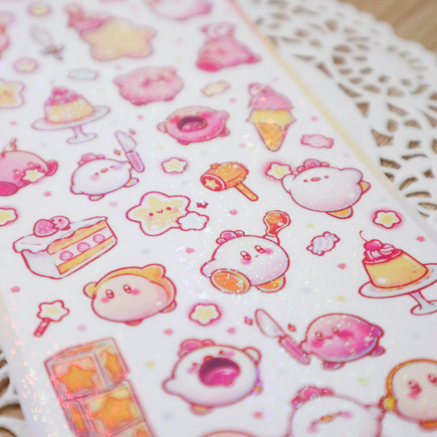 Kirby & Chickie Sticker Sheet