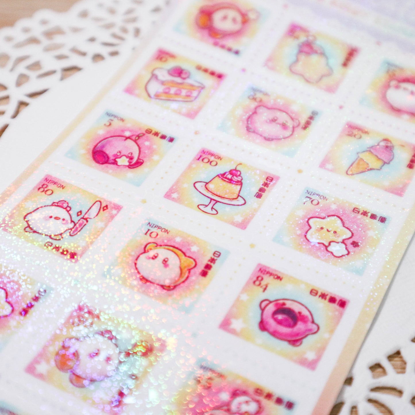 Kirby & Chickie Stamps Sticker Sheet