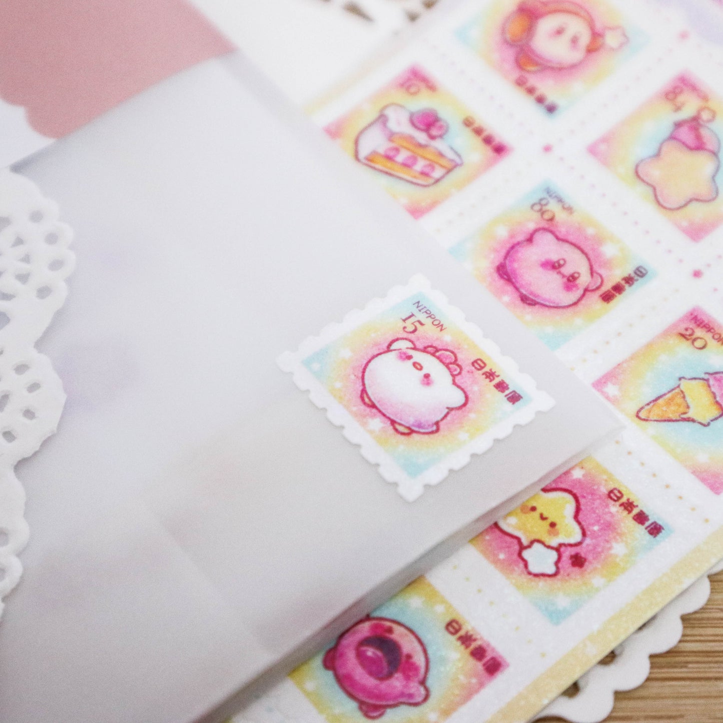 Kirby & Chickie Stamps Sticker Sheet