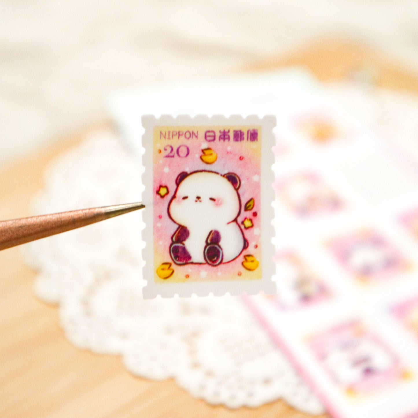 Sweet Panda Stamps Sticker Sheet