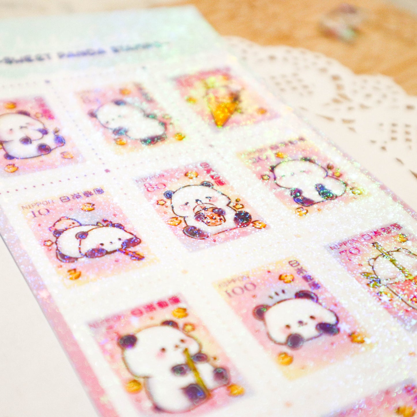 Sweet Panda Stamps Sticker Sheet