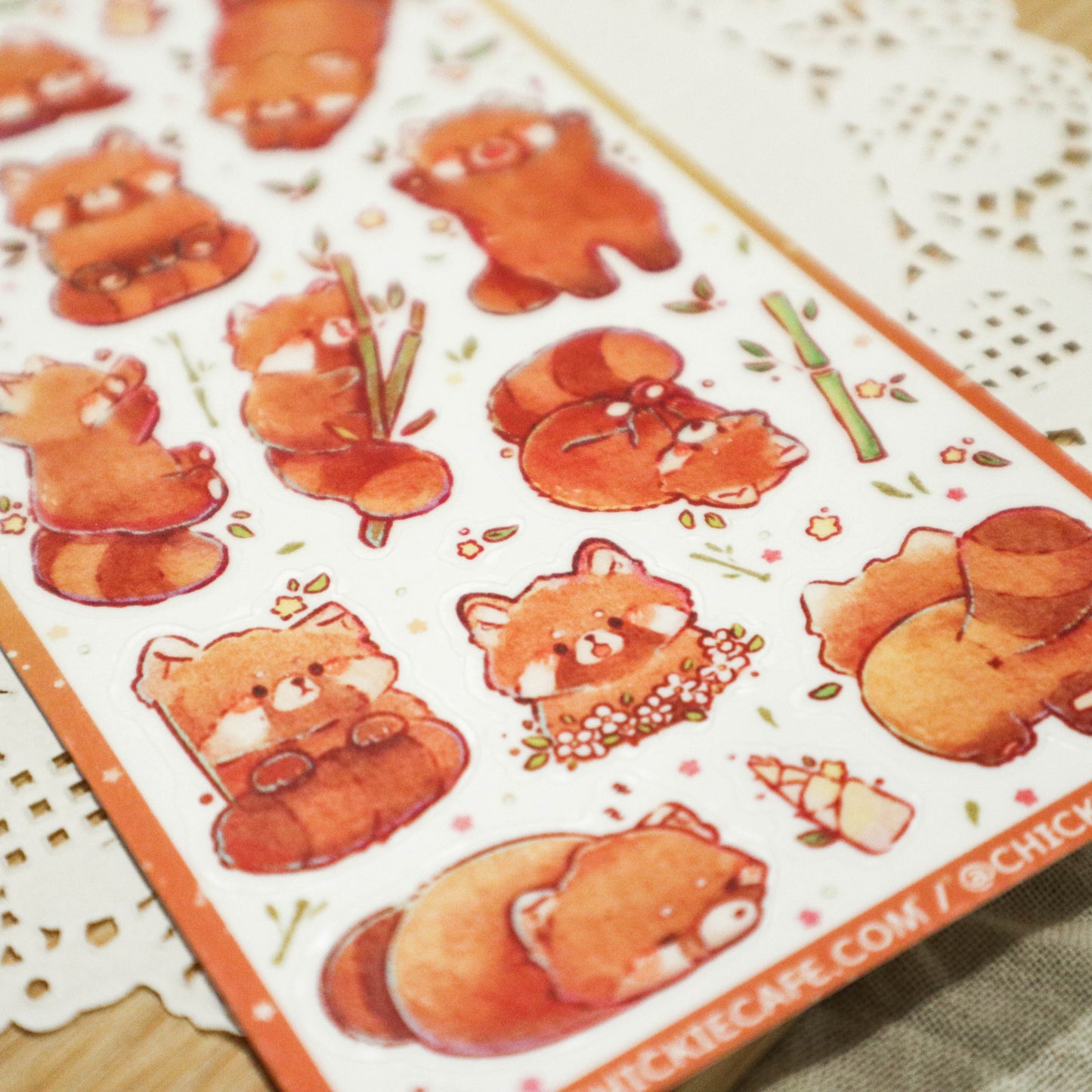 Red Panda Sticker Sheet