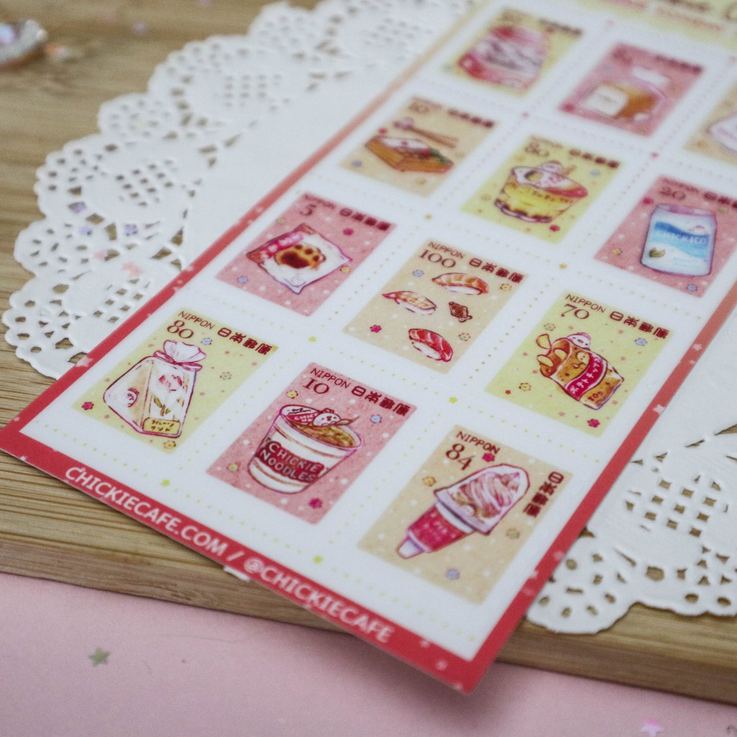 Chickie Konbini Stamps Sticker Sheet