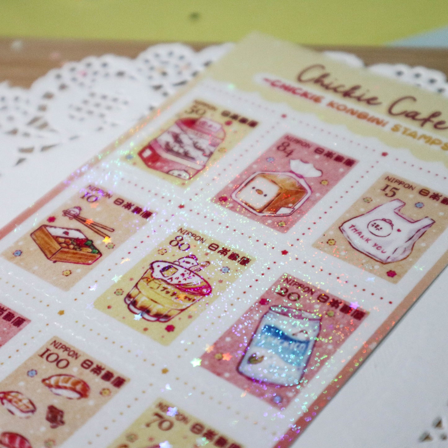 Chickie Konbini Stamps Sticker Sheet