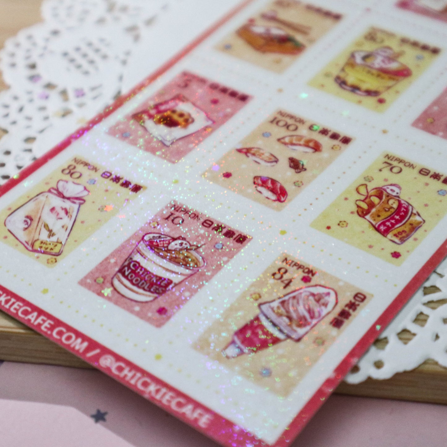 Chickie Konbini Stamps Sticker Sheet