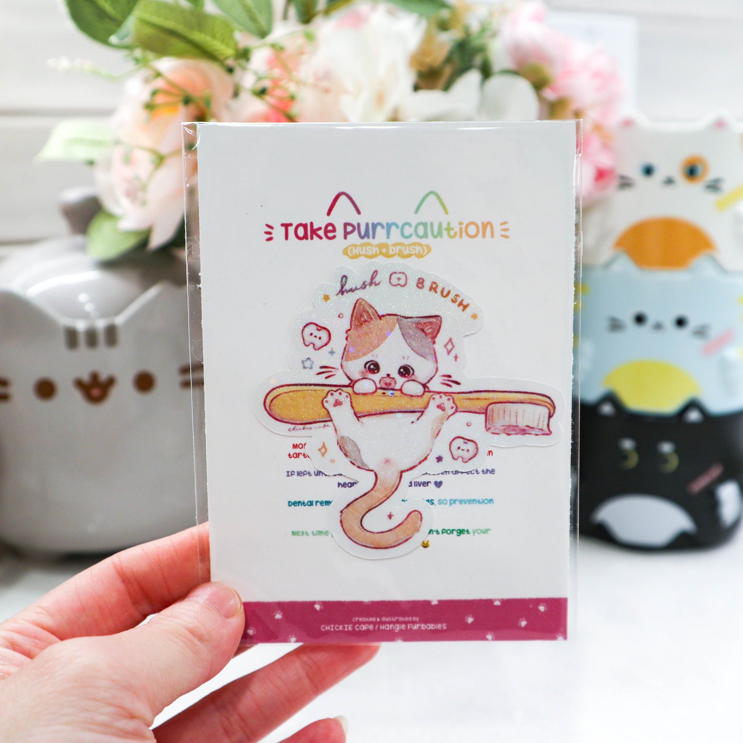 Take Purrcaution Sticker Set