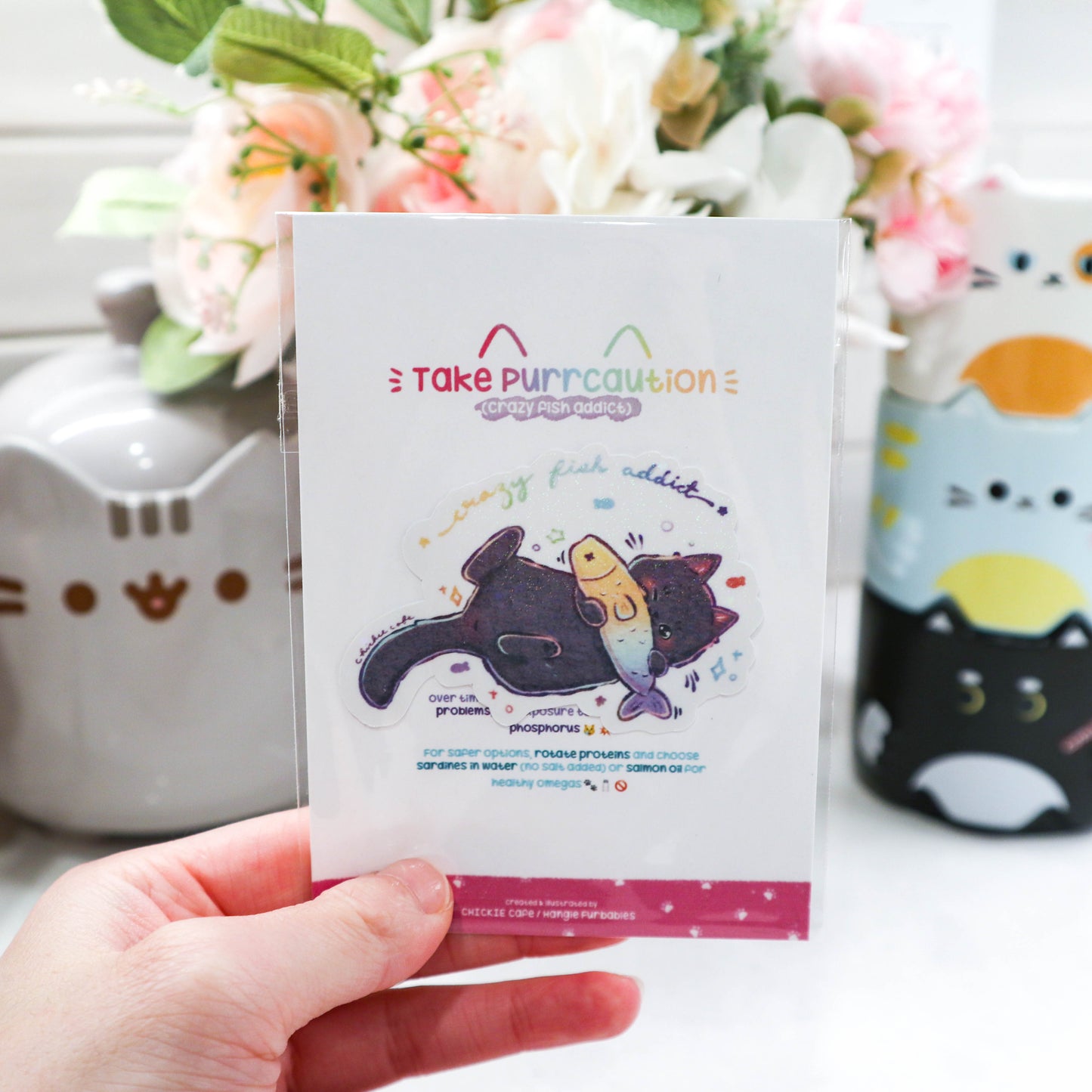 Take Purrcaution Sticker Set